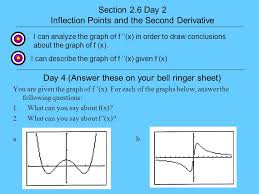 In other words, solve f '' = 0 to find the potential inflection points. Inflection Points And The Second Derivative Ppt Video Online Download