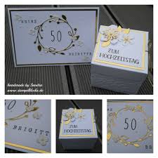 Mach schluss mit langweiligen grußkarten und bastle sie. Geschenkset Zur Goldenen Hochzeit Stempeln Stanzen Und Basteln Mit Stampin Up