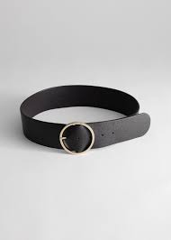 Black Belt With Holes Png Circle Buckle Leather Belt Leather Black Waist Belt Leather Belt