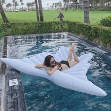 180cm Giant White Angel Wings Piscină Gonflabilă Float Air Saltea Lounger Apă De Vară Partidul Jucării Butterfly Ride On Inflatable Pool Floats Pool Float Pool
