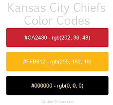 Super bowl 55 is around the corner, and both teams. Kansas City Chiefs Colors Hex And Rgb Color Codes