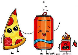 Pizza Soda Dessin Kawaii Kawaii Griffonnages Kawaii