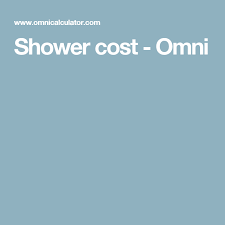 Shower Cost Omni Cost Shower Omni