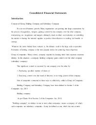 Job description for financial reporting accountant i. Consolidated Financial Statements