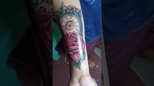 Whether you want a rose with thorns, a flower. Tattoo Rose Clock Youtube