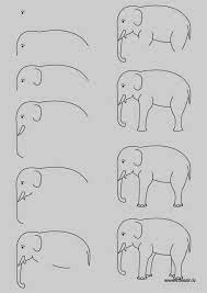40 Easy Step By Step Art Drawings To Practice - Bored Art Elephant Drawing Art Drawings For Kids Basic Drawing