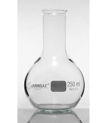 Balao Fundo Chato 125 Ml Laborglas
