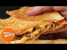 Sheet Pan Cheeseburger Quesadilla Twisted Youtube Sheet Pan Recipes Twisted Recipes Mexican Food Recipes
