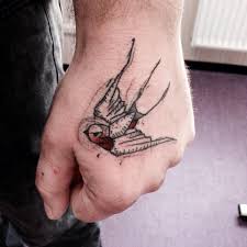 Bird Tattoo On Hand For Boys Skin Deep Tales Kamil Mokot Hand Tattoos For Guys Hand Tattoos Small Hand Tattoos