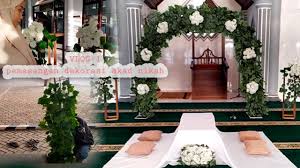 Oleh yang demikian perkahwinan yang telah di akad nikah di luar negeri atau perkahwinan terdahulu hendaklah didaftarkan melalui permohonan ini. Pemasangan Dekorasi Akad Nikah Di Masjid Merangkai Bunga Dekorasi Dienz Decoration Youtube