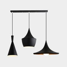 Our selection of pendants includes thousands of designs in clean and composed shapes and finishes. Triple Light Geometric Pendant Lamp Simple Contemporary Metal Decorative Lighting Fixture In Black Beautifulhalo Com
