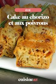Cake Au Chorizo Et Aux Poivrons Recette En 2020 Cake Chorizo Chorizo Idee Recette