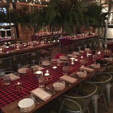 Love This Flannel And Frost Themed Holiday Party Holiday Party Themes Company Holiday Party Christmas Party Table
