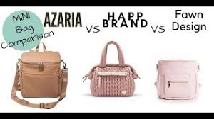 Happ brand diaper bag coupon. Mini Diaper Bag Comparison Happ Paige Mini Vs Fawn Design Mini Vs Azaria La Petite Mere Youtube