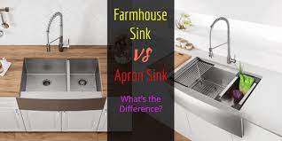 Nowadays, kitchen sinks come in a variety of shapes, sizes, and finishes, from traditional stainless steel and porcelain to more modern copper and black granite. Farmhouse Sink Vs Apron Sink What S The Difference