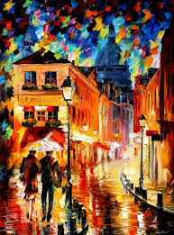 The divide between abstraction and figuration is a false, but helpful, dichotomy. Leonid Afremov Paint Oil Impressionism Abstract Scape Outdoors Autumn City Online Gallery Canvas Buy Original Paintings Art Fine Famous Artist Biography Official Page Large Artwork Room Decor European Cities Balloon France Town