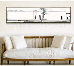 新中式徽派裝飾畫現代客廳沙發背景牆面壁畫飯廳書房牀頭橫幅掛畫 home decor decor home