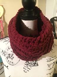 Chenille Cowl 40 Peg Loom Hand Knit Cowl Peg Loom Hand Knitting