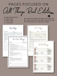 Ultimate 2020 Real Estate Business Planner Instant Digital Download Gold Silver Black White A4 A5 A5 Crop A6 Us Letter In 2020 Business Planner Real Estate Business Planner Pages