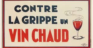 Chisholm Poster Original Vintage Posters Contre La Grippe Un Vin Chaud Vin Chaud Pub Francaise Vœux De Joyeux Anniversaire