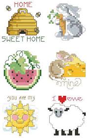 Cross stitch pattern detail information: Kooler Design Studio Cute Minis Collection Cross Stitch Pattern 123stitch