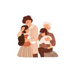 Abuelos Abrazando A Sus Nietos PNG , Abuelo, Niño, Cerca PNG y Vector para  Descargar Gratis | Pngtree