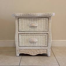 Wicker Rattan Nightstand Cottage Shabby Chic Bed Table Jamaica Imports Pier One Wicker Bedroom Furniture White Wicker Bedroom Furniture Wicker Bedroom