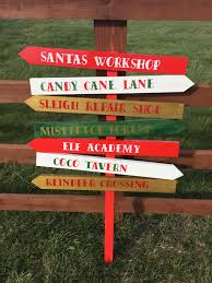 Directional Christmas Sign Post Christmas Signs Christmas Signs Wood Christmas Wooden Signs