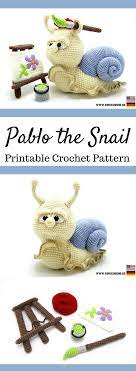 Pablo The Snail Amigurumi Crochet Pattern Printable Pdf Ad Amigurumi Amigurumidoll Amigurumipattern Amigurumitoy Amigurum Horgolas Horgolt Jatekok Mintak