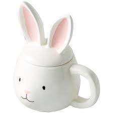Ltd Bunny Mug With Lid Target Australia 0 38 Liked On Polyvore Featuring Home Kitchen Dining Drinkware Bunny Mug Cera Mugs Ceramic Mugs Bunny Crafts