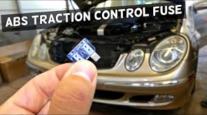 Mercedes W211 Abs Traction Control Fuse Replacement Youtube