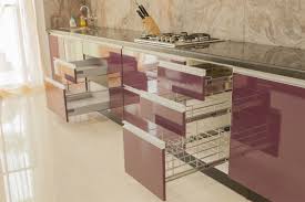 modular kitchen designs, baskets in