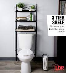 The mainstays space saver creates valuable storage inside any bathroom by using the normally wasted space above the toilet. Over The Toilet Storage Bathroom Organizer Set 3 Shelf Above Toilet Space Saver Toilet Paper H Toilet Storage Bathroom Storage Over Toilet Toilet Organization