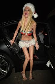 Too-Thin Tara Reid Goes Nearly Naked In Christmas Bikini For Halloween
