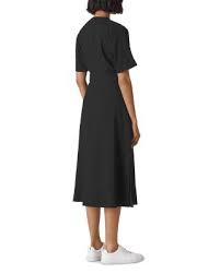 Whistles Naya Midi Dress Black Black Midi Dress Midi Dress Womens Dresses