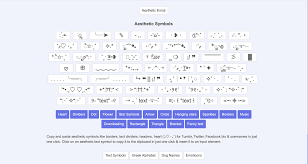 Aesthetic, article, and bio image . Aesthetic Symbols Home Facebook