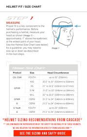 Helmet Sizing Charts Flow Charts