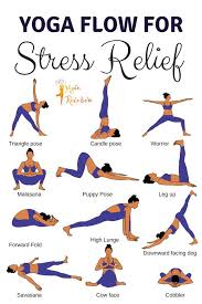 16 Yoga Poses For Stress Relief Yogin Rainbow Easy Yoga Workouts Relaxing Yoga Yoga For Stress Relief