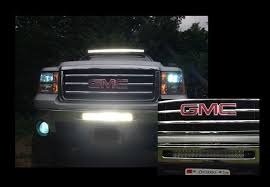 20 Inch Offroad Led Light Bar Bumper Kit For 2003 2013 Gmc Sierra Olb Custom Offsets