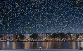 Amsterdam Light Festival Light Pollution Light Art Installation Starry Night