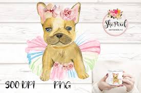 Download French Bulldog Watercolor Clipart Graphic By Sublimation Hut Creative Fabrica PSD Mockup Templates
