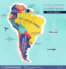 The Literal Translation Of Every Country S Name Mapped Digg Country Names Map Word Map