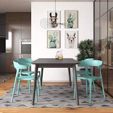 Add a touch of rustic charm to your patio, garden or terrace with our stacking wooden dining chairs! Buy Novogratz Poolside Collection Felix Stacking Dining Chairs Indoor Outdoor 4 Pack Aqua Haze Online In Taiwan B08ry3fv13