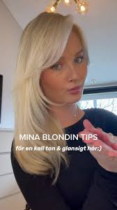 Det är så viktigt för alla blondiner att använda en silverserie för att  upprätthålla en kall ton, vårda håret & införa glans🤍 @Löwengrip Blonde  Perfection