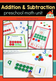 This Preschool Math Unit Includes Everything You Need To Teach Addition And Subtraction In Pr Preschool Math Units Preschool Math Lessons Subtraction Preschool