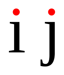 Der buchstabe j hat in deutschen texten eine . Tittle Wikipedia