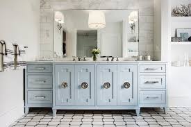 Enjoy free shipping & browse our great selection of bathroom fixtures, vanity tops, vessel sinks and more! Light Blue Bath Vanity With Ornate Doors Transitional Bathroom Benjamin Moore Silver Mist