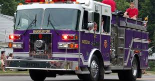 Firetruck From Barberton Ohio The So Called Magic City School Colors Purple And White Fire Trucks Trucks Barberton
