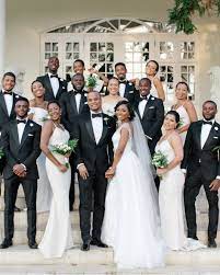 One Couple S Flower Filled Destination Wedding In Johannesburg South Africa Bride Gowns Groomsmen Attire Black White Tuxedo Wedding