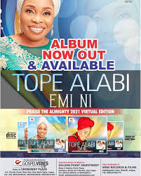 Download mp3 by gospel music minister tope alabi titled halleluyah. Tope Alabi Emi Ni Album Praise The Almighty 2021 By Tope Alabi